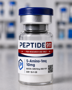 Vial of peptide for research use