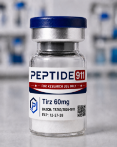 Vial labeled Peptide 911 for research