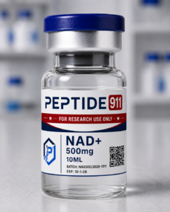 NAD+ peptide research vial